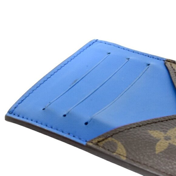 LOUIS VUITTON Blue Monogram Card Holder - Picture 6 of 10